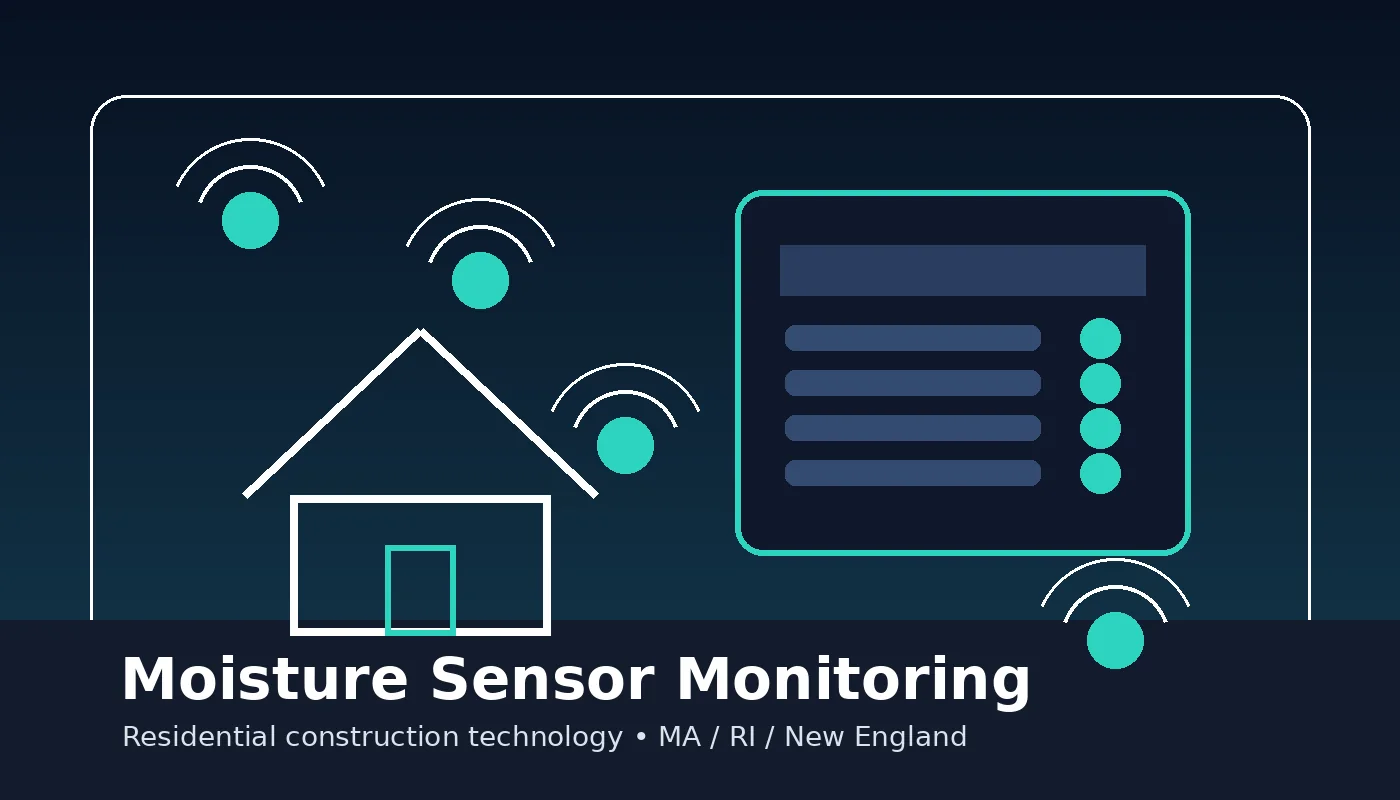 Moisture sensor monitoring for contractor marketing and project protection